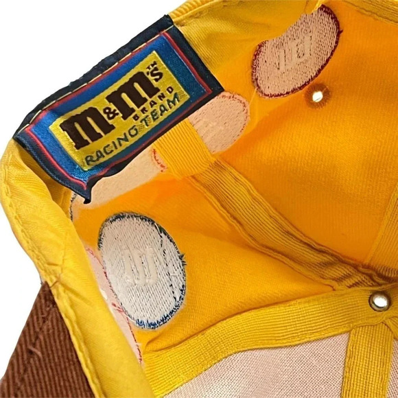 NASCAR M&Ms Baseball Cap Racing  Ernie Irvan 36 Yellow 1999 Vintage - Picture 7 of 8